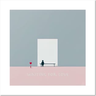 [AI Art] Waiting for love, Minimal Art Style Posters and Art